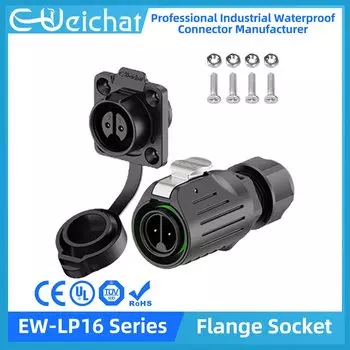Водонепроницаемый разъем E-WeiChat EW-LP16 M16 2-9 контактный