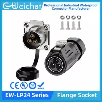Водонепроницаемый разъем E-WeiChat EW-LP24-Flange Socket