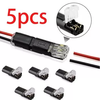Водонепроницаемый Разъем Электрического Провода, 2-контактная Подвижная Вилка, Набор Из 5/10/15/20/30 Шт.