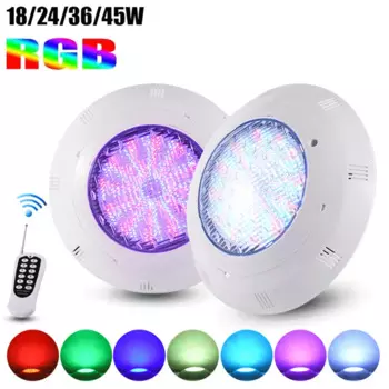 Водонепроницаемый RGB-светильник для бассейна, 12-45 Вт, IP68
