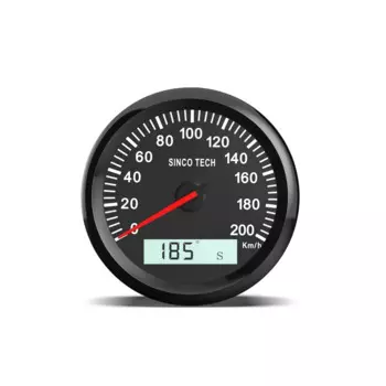 85 мм GPS-спидометр, водонепроницаемый с GPS-антенной, ЖК-дисплей, курс скорости, угол пробега, подходит для автомобиля, мотоцикла, яхты, лодки 12 В-24 В