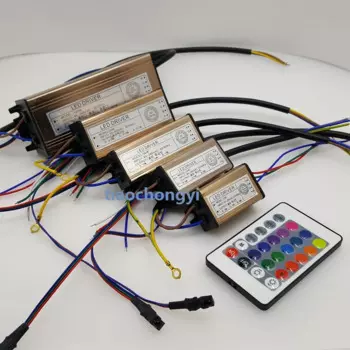 Водонепроницаемый светодиодный RGB-драйвер 10 Вт, 20 Вт, 30 Вт, 50 Вт, 100 Вт, пульт дистанционного управления с 24 кнопками для фотоламп, прожекторов