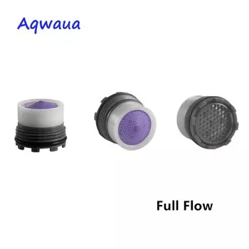 Водосберегающий кран Aqwaua, аэратор с наружной резьбой 16,5 мм, 6-8 л/минутный носик, барботерный фильтр, аксессуар для крана, скрытая часть сердечника