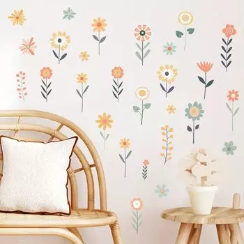 Водостойкие цветные наклейки на стену BRUP