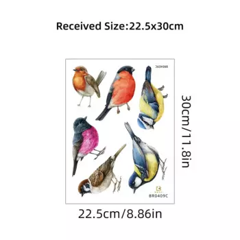 Водостойкие наклейки на стену BRUP с птицами