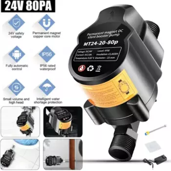 Водяной насос 24 В, 80 па, 20 м 20 л/мин