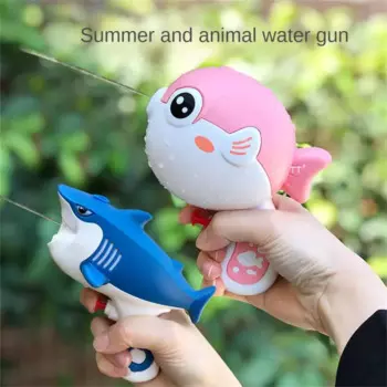 Водяные пистолеты Бластеры Водяные развлечения Водяной пистолет Игрушечный водяной пистолет Игрушечная акула Динозавр Пляж Прессованный маленький динозавр