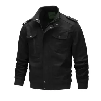 Военная бейсбольная куртка, Мужская тактическая куртка-бомбер в стиле карго, мужская повседневная хлопковая куртка-бомбер на молнии в стиле ВВС, пилота