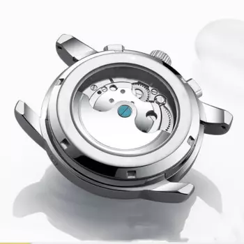 Военные мужские часы Лучший бренд класса люкс Автоматические спортивные часы для мужчин Механические наручные часы Хронограф Стальной ремешок Новые 2024