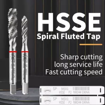 VOKET HSSE-M35 Красный Спиральный Рифленый Метчик M2-M20