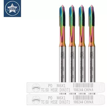 VOKET Спиральные метчики для резьбы M2-M16