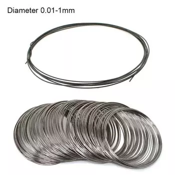 Вольфрамовая проволока 99%, 0.01-1 мм, 1/2/5 м