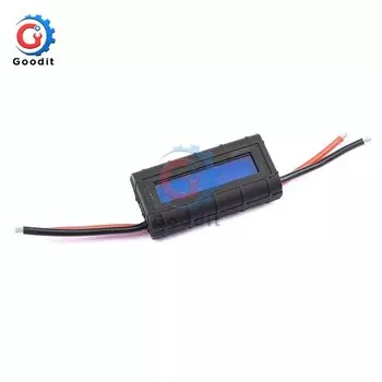 Вольтметр-Амперметр 200 А, тестер автомобильного аккумулятора, измеритель напряжения, мощности, энергии, электрического тока, цифровой ваттметр, постоянный ток 0-60 в