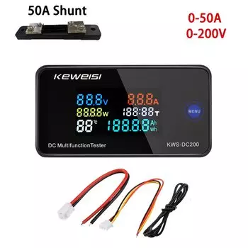 Вольтметр амперметр Aideepen KWS 0-200В