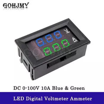 Вольтметр амперметр GOHJMY DC 0-100V 10A