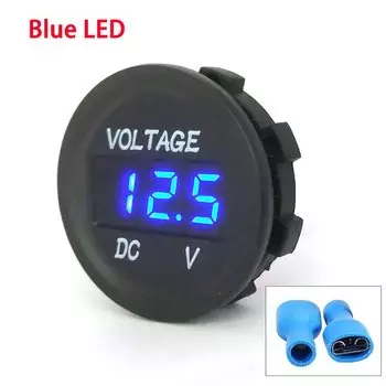 Вольтметр HBXINTAO DC 5-24V LED красный/синий