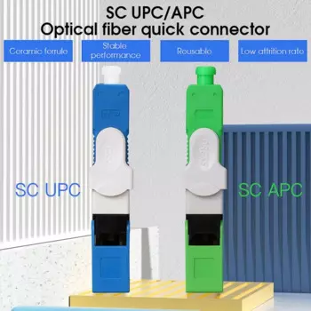 Волоконно-оптический Быстрый разъем 250D холодный разъем SC/APC & SC UPC волоконно-оптический Быстрый разъем FTTH ESC250D волоконный адаптер