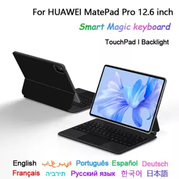 Волшебная клавиатура Folio для HUAWEI MatePad Pro 12,6 дюйма 2022 2021 чехол португальская испанская французская Корейская Арабская смарт-клавиатура
