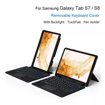 Волшебная клавиатура с подсветкой для Samsung Galaxy Tab S7 S8 11 дюймов