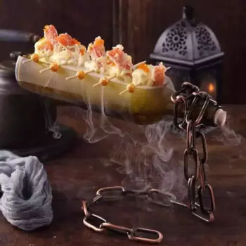 Волшебная стеклянная бутылка для вина, художественная кухня, креативный ресторан, искусственная индивидуальная посуда, холодное блюдо, салат