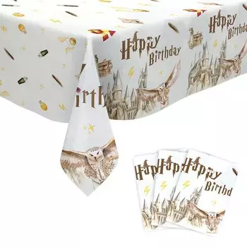 Волшебник Хэллоуин День Рождения Тема Пластиковая Посуда Набор Детский Душ Хрестины Подарок На День Рождения Настольная Крышка Дети Сувениры Игрушки