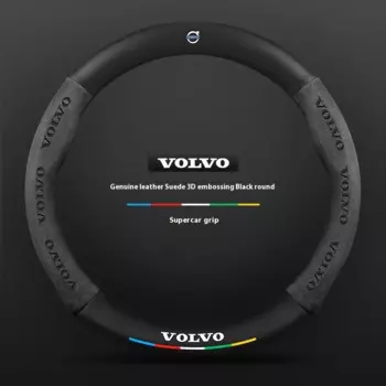 Volvo XC40 XC60 XC70 XC90 C30 C70 S40 S60 S80 S90 V40 V50 V60 V70 V90 Замшевый чехол на руль автомобиля из углеродного волокна Аксессуары