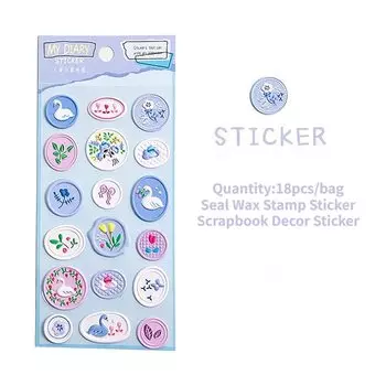 Восковые наклейки для конвертов Pelsone 18 шт.