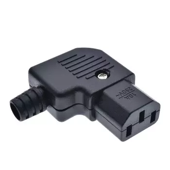 VOSORON разъем питания IEC C13 C14 90 градусов черный 10А