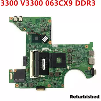 Восстановленная материнская плата для ноутбука Dell Vostro 3300 V3300, ex02.0sc CN-063CX9 63CX9 063CX9, материнская плата DDR3