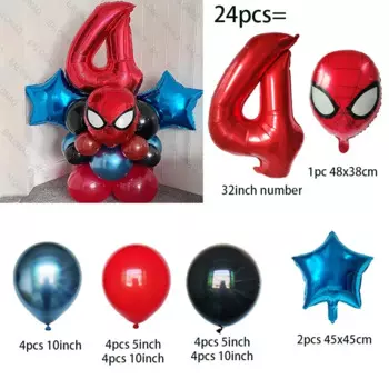 Воздушные шары Человек-паук 24 шт.