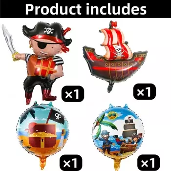 Воздушные шары Disney Пиратский корабль 4 шт