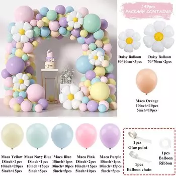 Гелиевые шары Macaron Mix Color MANLENI