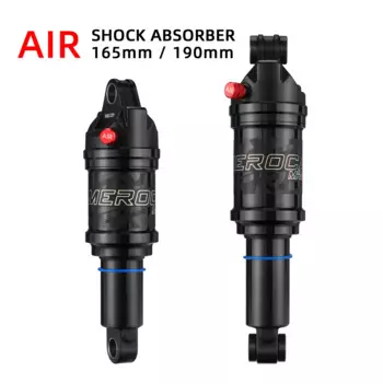 Воздушный амортизатор для горного велосипеда MEROCA 165 мм 190 мм, Регулируемый воздушный амортизатор из алюминиевого сплава для велосипеда Mtb, воздушный амортизатор