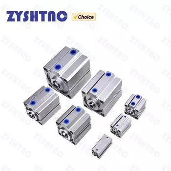 Воздушный цилиндр ZYSHTNC SDA нержавеющая сталь 16-63мм ход 5-50мм