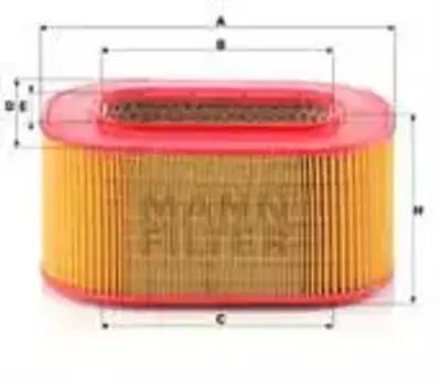 Воздушный фильтр для C29200 (OM603) W124 8893 s1124