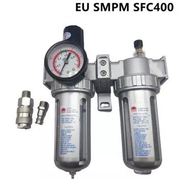 Фотоэлемент SFC-400, воздушный компрессор, воздушный фильтр, регулятор, сепаратор для масла и воды, ловушка, фильтр, регулятор клапана, автоматический слив