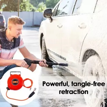 Воздушный компрессор шланг катушка автоматическая выдвижная катушка Телескопический барабанный шланг герметичный поворотный линейкомпрессор для обслуживания автомобиля