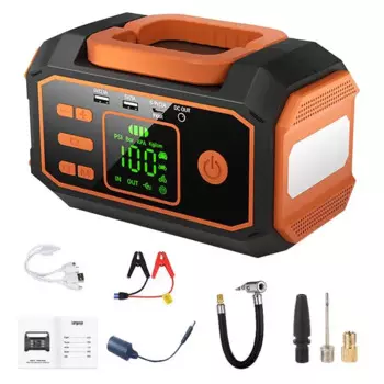 Воздушный насос для автомобильных шин Портативный автомобильный насос для накачивания шин 20000 мАч Автомобильный насос для накачивания шин Воздушный компрессор Насос с цифровым давлением