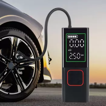 Воздушный насос для шин 150 Вт, тестер давления в шинах, портативный насос 6000 psi, цифровой автомобильный воздушный компрессор мАч с фонариком