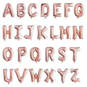 Воздушный шар с буквами розового золота Disney