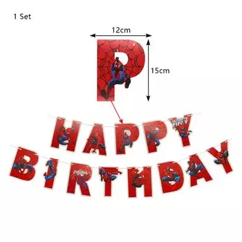 Воздушный шар с номером для дня рождения Человека-паука Disney