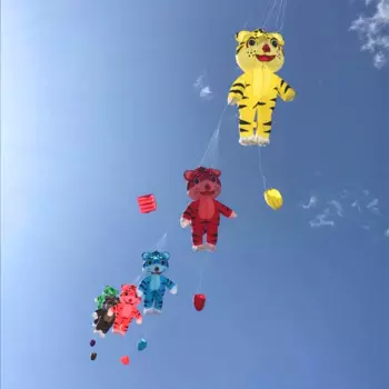 Воздушный змей мягкий в виде тигра, большой подвесной воздушный змей в виде животного, игрушки для улицы, осьминог, воздушный змей для взрослых, Медуза