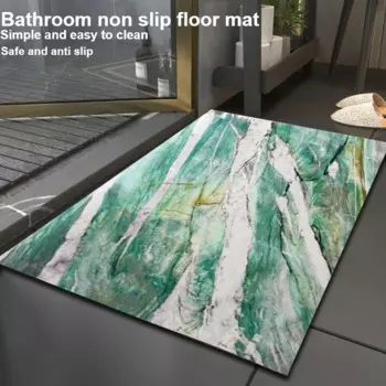 Впитывающий напольный коврик, домашний легко моющийся Мягкий напольный коврик, нескользящий напольный коврик на двери ванной комнаты