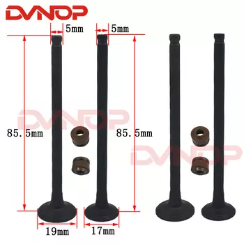 Впускной и выпускной клапан мотоцикла для ZUMA BWS X125 BWS125 ZUMA125 BWSX-125 4C6-E2111-00 4C6-E2121-00 CUGUNS 5ML 5TY 1MS