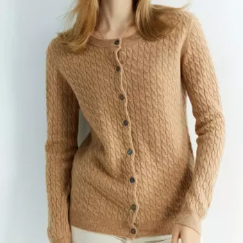 Вязаные свитера, кардиган, кашемировая Ткань, 100% мериносовая шерсть, Топ с длинным рукавом, модная куртка, женская одежда на осень и зиму