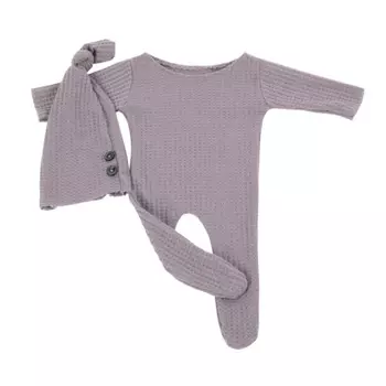 Вязаный комбинезон с длинным хвостом для повязки на голову, тюрбан, шапка-бини, головной убор, капот, вязаный крючком костюм, и