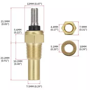 VR - 12V 1/8 NPT датчик температуры масла В гоночном автомобиле датчик температуры воды датчик VR-TSU01