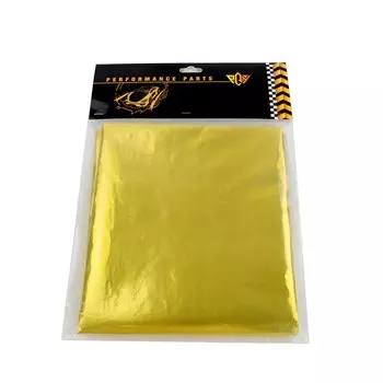 Золотой самоклеящийся теплоотражающий лист VR — барьер с термооберткой, разные размеры (39x47 12x24 12x40 24x24 24x40 дюймов) для VW AUDI