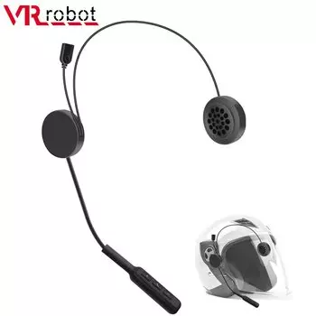 VR Robot MH01 мотоциклетная Bluetooth 5.0 гарнитура для шлема, гарнитура для мотоцикла, беспроводные стерео наушники для воспроизведения музыки, голосовой помощник