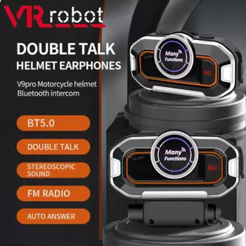 VR робот мотоцикл Bluetooth 5,0 гарнитура для домофона шлем беспроводной стерео домофон с FM радио голосовой помощник для 2 всадников